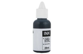 INK FOR METAL NUMBERING MACHINES AND DATERS 09325 BLACK